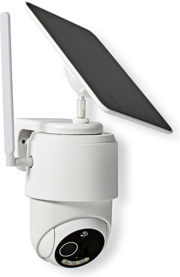 Nedis SIMCBO50WT IP Überwachungskamera 4G Full HD 1080p Wasserdicht Batteriebetrieben mit Zwei-Wege-Kommunikation