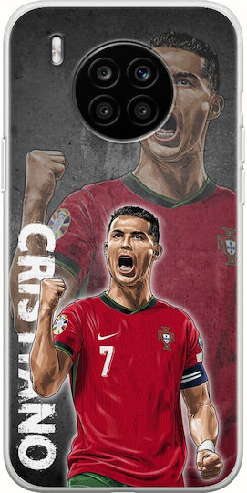 Euro 2024 Cristiano Ronaldo Huawei Nova 8i Flexible Tpu Transparent Silicone