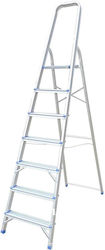 Viosarp Leiter Aluminium mit 6+1 Stufen 187cm