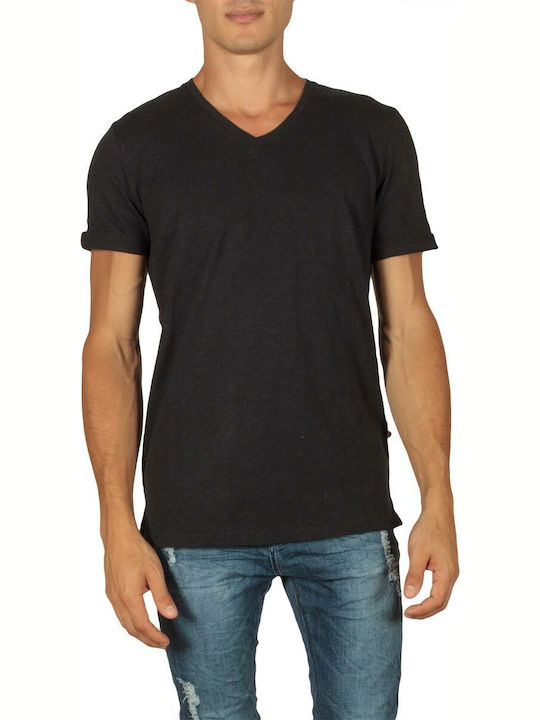 Minimum Ανδρικό T-shirt Κοντομάνικο Μαύρο
