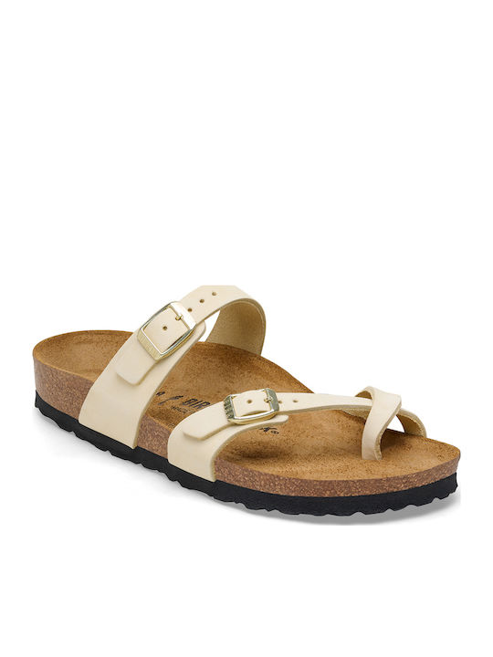 Birkenstock Mayari Γυναικεία Σανδάλια Εκρού Nar...