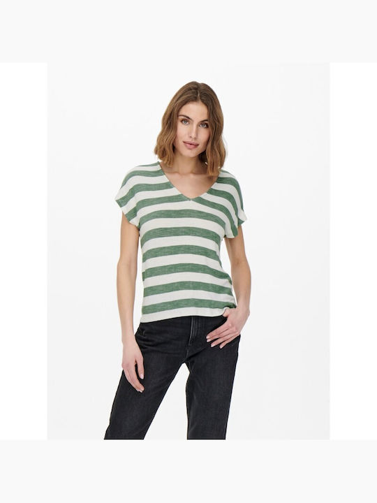 Only 15252103 Femeie Tricou Chinois Green
