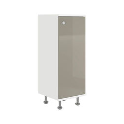 Zaria Ντουλάπι Μπάνιου 30x35x85cm Glossy Grey/Alb