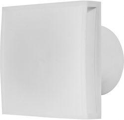 Europlast EET125T De perete Ventilator de Baie 125mm Alb cu capac și cronometru