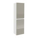 Zed Cabinet de baie L29xA22xÎ104cm Glossy Grey/Alb