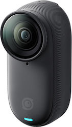 Insta360 GO 3S Standard Edition CINSAATA/GO3S14 64GB Action Kamera 4K Ultra HD 360° Aufnahme Unterwasser mit WiFi Arktisch Weiß Schwarz mit Bildschirm