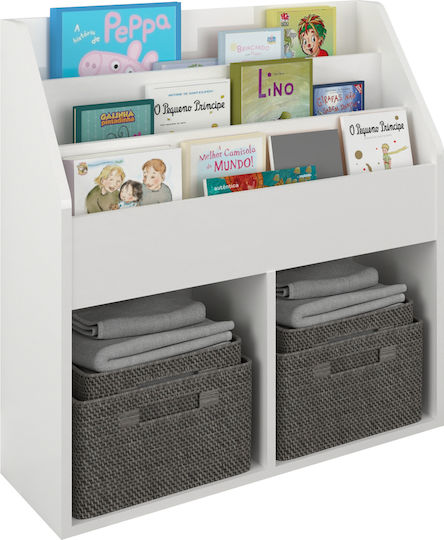 Bücherregal Boden Weiß 72x31x79cm Bücherregal Boden Weiß 72x31x79cm