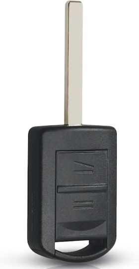 Carcasă cheie auto cu lamă cu 2 butoane pentru Opel