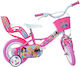 Dino Bikes Princess 12" Παιδικό Ποδήλατo Πόλης Ροζ