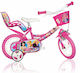 Dino Bikes Princess 12" Kinderfahrrad Stadt Rosa