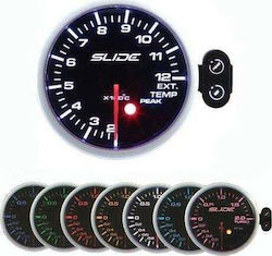 Slide Uhr, Barometer, Kraftstoffdruck, Öltemperatur, Öldruck und Unterdruck Für das Auto 52mm