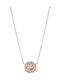 Fossil Vintage Glitz Κολιέ με Ροζ Επιχρύσωση