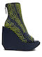 Stiefeletten Damen Grün