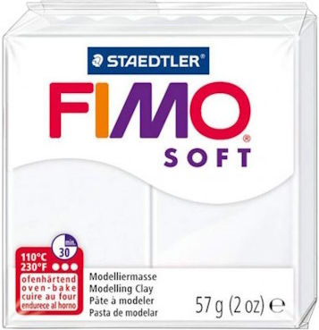 Staedtler Fimo-soft Πηλός Λευκός 57gr