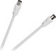 Καλώδιο Κεραίας Coax male - Coax female Λευκό 1.8m (KPO2735F-1.8) 1τμχ