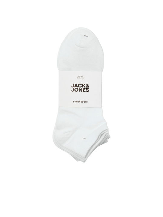 Jack & Jones Ανδρικές Κάλτσες Λευκές 3Pack