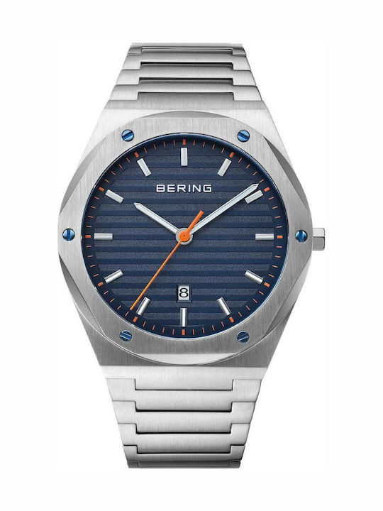 Bering Time Men's Watch 42mm Battery with Stain...