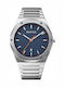 Bering Time Ανδρικό Ρολόι 42mm Μπαταρίας με Ατσάλινο Μπρασελέ Ασημί/μπλε