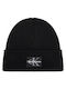 Beanie Feminin Căciulă Tricotat în culoarea Negru