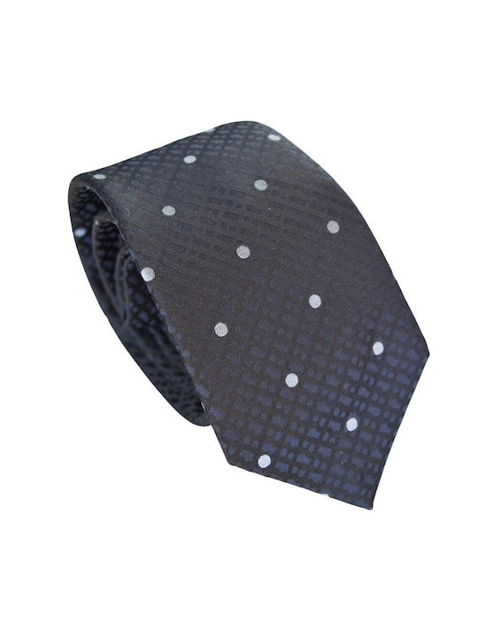 Cravată de mătase Boss 7.5 cm Negru Model Micro...