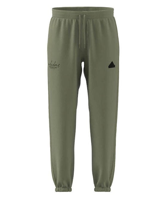 Adidas Men's Fleece Sweatpants Green