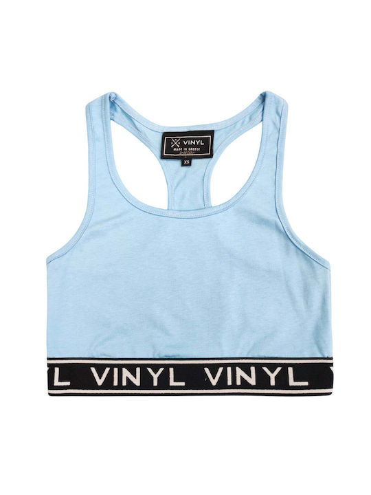 Vinyl Art Clothing Women's Bra without Padding Blue