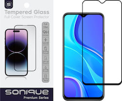 Sonique Hardy Glass Premium Series HD Full Face Tempered Glass Μαύρο (Xiaomi Redmi 9 / Redmi 9T / Poco M3)