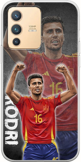 Euro 2024 Rodri Vivo V23 5g Huse și carcase flexibile din silicon transparent TPU