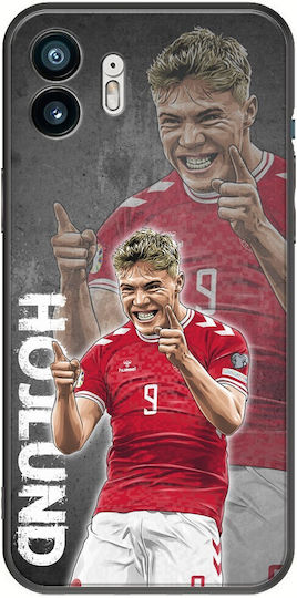 Euro 2024 Rasmus Hojlund Nimic Telefon 2 Negru Tpu Negru Silicon