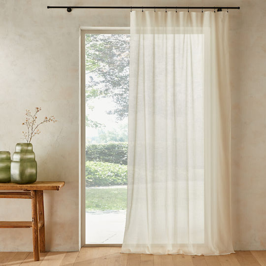 Κουρτίνα Οργανικό Βαμβακερό Βουάλ 140x350 Cm