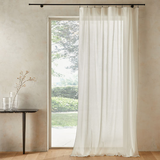 Ökologischer Baumwoll-Voile-Vorhang 140x220 cm