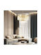 Viokef Sabrina Pendant Light Gold with Crystals for Socket E14, E.14 450x91cm
