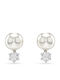 Swarovski Matrix Cercel Unic cu Pietre & Perle