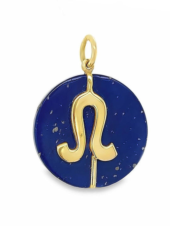 Xryseio Charm Semn Zodiacal Leu Din Aur Galben 14 Carate