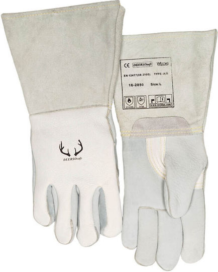 Weldas Gloves for Work Welding Leather 1pcs