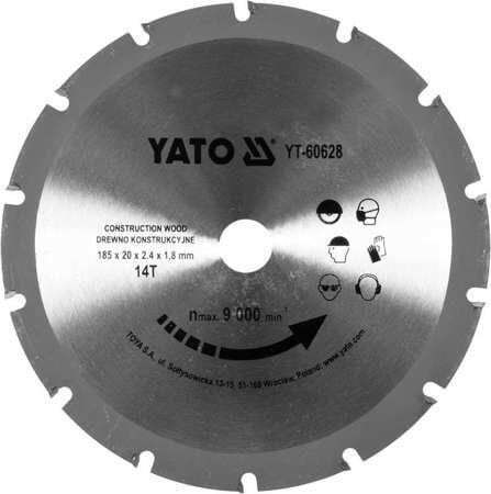 Yato Δίσκος Κοπής Ξύλου 185mm