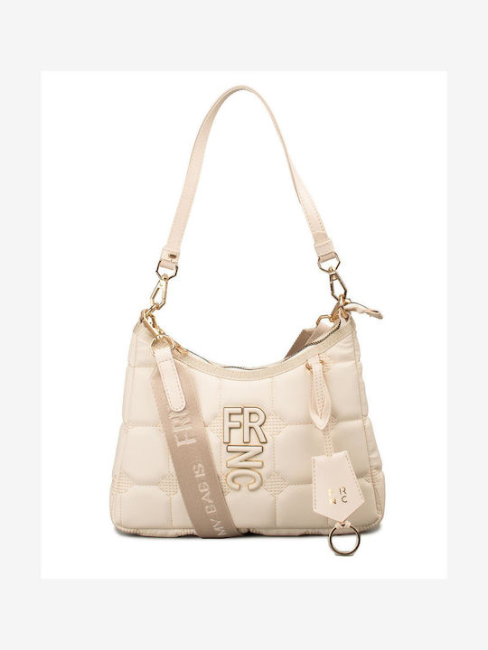 FRNC Damen Tasche Schulter Beige