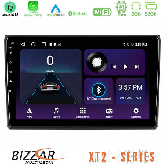 Bizzar Car Audio System 2DIN (Bluetooth/USB/WiFi/GPS/Apple-Carplay/Android-Auto) with Touch Screen 9"