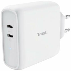 Trust Încărcător Fără Cablu cu 2 Porturi USB-C ...