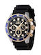Invicta Pro Diver Men's Watch Chronograph Battery with Black Rubber Strap
