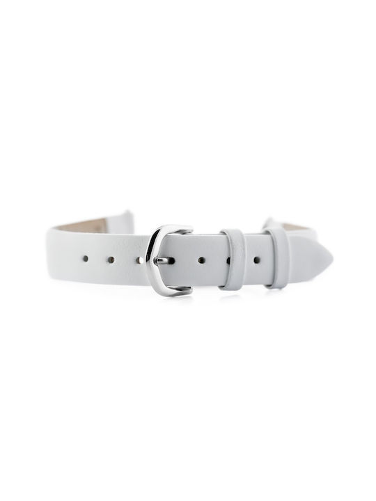 Bisset Leather Strap White 14mm