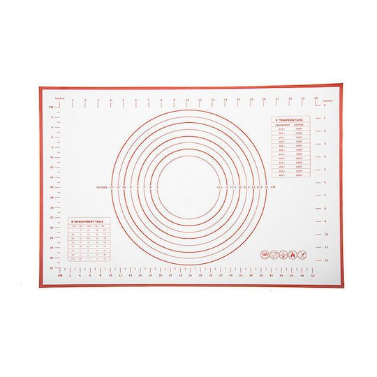 Sugar Love Silicone Non-Stick Baking Mat 40x40cm Kόκκινη