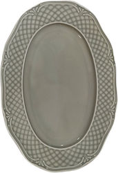 Hausmann Serving Platter Oval made of Porcelain Gray