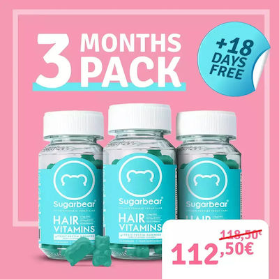 Sugar Bear Hair Vitamins 3 x 74 ζελεδάκια