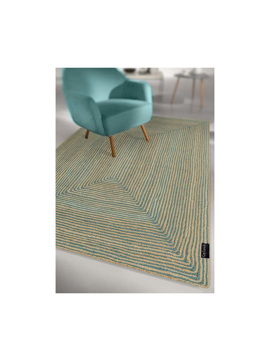 Guy Laroche Hartum Rug Rectangular Summer from Jute Aqua