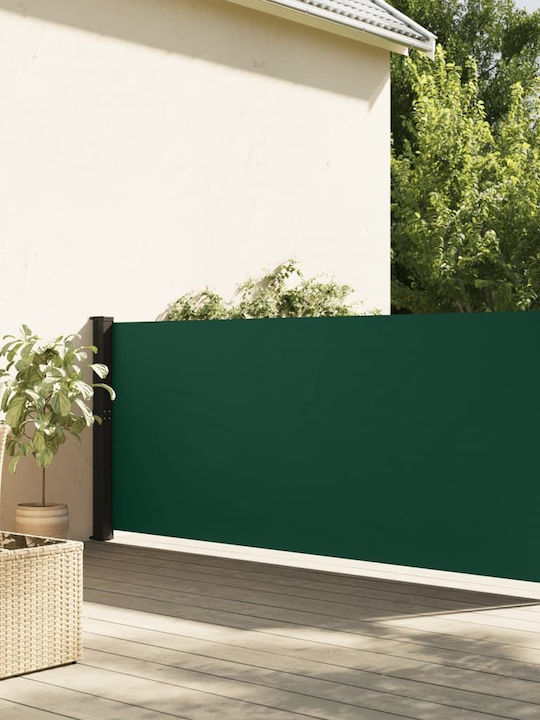 vidaXL Seitenrolloschatten Terrasse Grün 1.2x5m