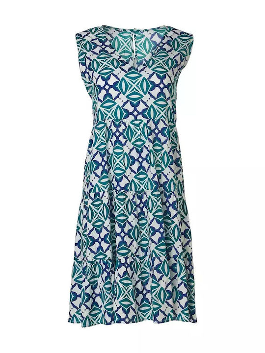 Achilleas Accessories Midi Dress Blue