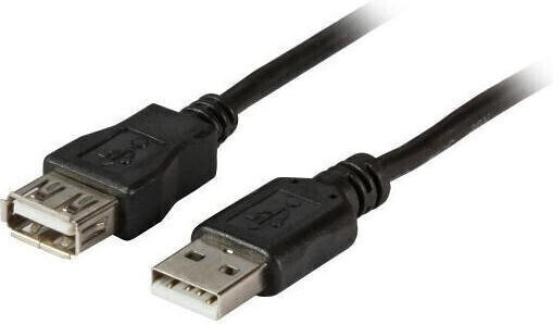 Goobay USB 2.0 Cablu USB-A - USB-A female Negru 1.8m GM-36407