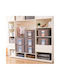 Plastic Cutie de Depozitare cu Capac Gri 40x30x20cm 1buc
