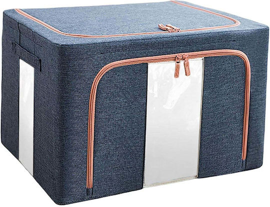 Plastic Cutie de depozitare cu Capac Albastru 60x42x40cm 1buc